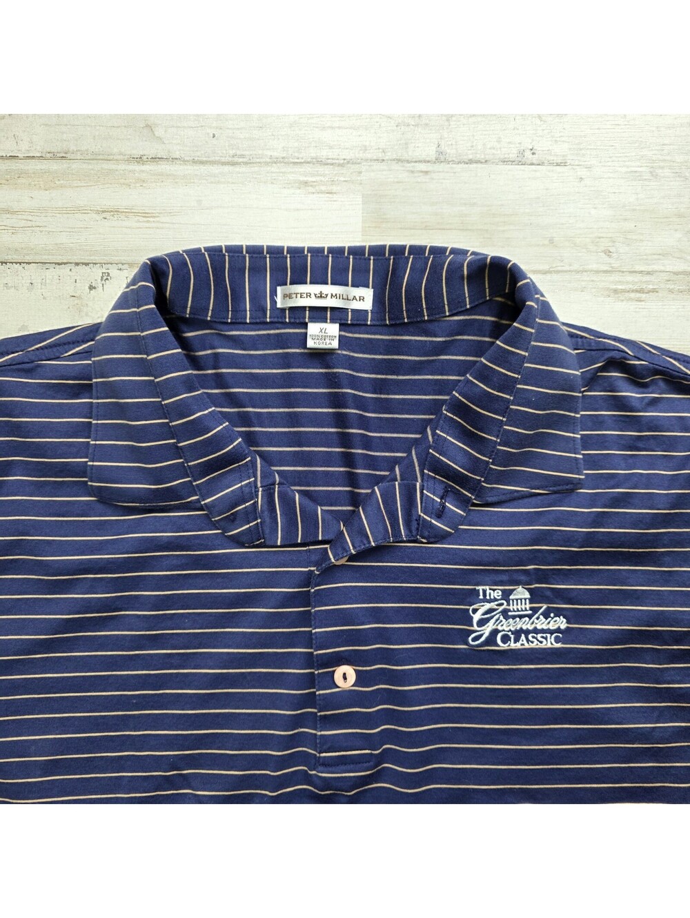 Peter Millar Golf The Greenbrier Classic Men's XL Cotton Polo Shirt